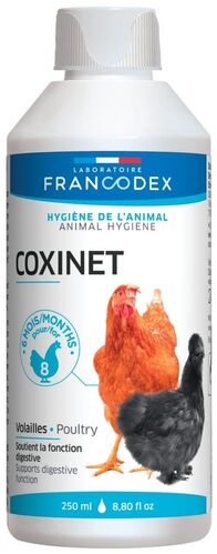 Complément alimentaire pour volailles traitement anticoccidien Coxinet 250ML - Francodex