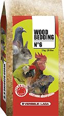 Litière naturelle poule Wood Bedding N°6 60L – Versele Laga